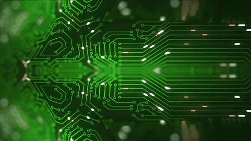 Circuit Board Background - Computer, Data, Technology