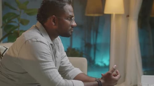 Man Having Discussion with Therapist on Counseling Session