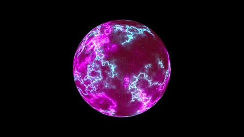 Der Planet der elektrischen Stürme im Weltraum