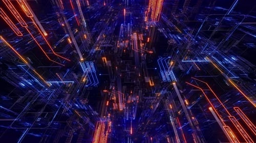 Fondo futurista de ciencia ficción