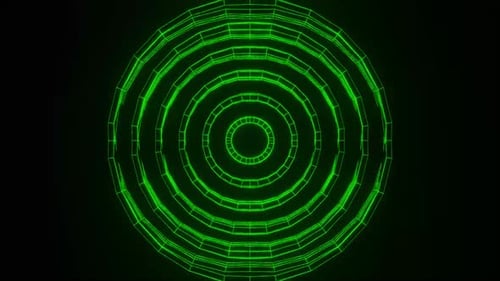 Futuristic Neon Geometric Abstract Motion Background