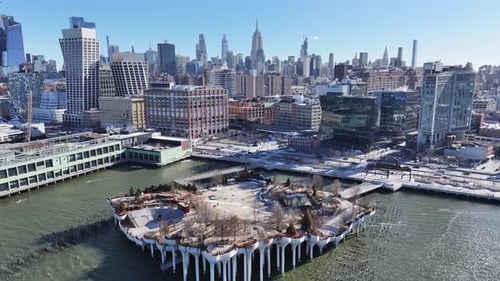 Pier 57 At Manhattan In New York United States.
