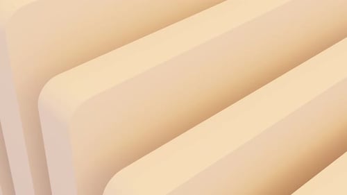 3d abstract orange and white background 4k video . White and orange modern abstract wide banner