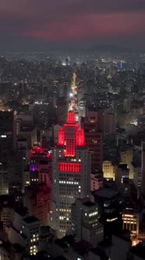 Incrível horizonte de São Paulo no centro de São Paulo, Brasil.