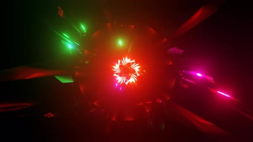 Bunter Strobe Futuristischer psychedelischer hypnotischer nahtloser Loop-Hintergrund