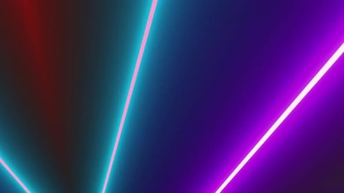Hintergrundvideo mit abstrakten Neonlichtern
