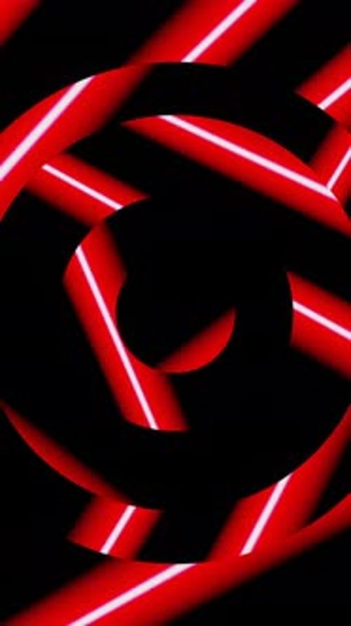 Vertical red abstract geometric animated seamless loop background.