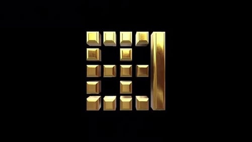 Golden 3D Geometric Blocks Animated Background