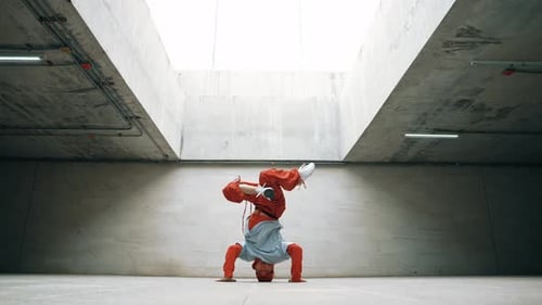 Les
danseurs aiment pratiquer le break dance ou le freestyle dans la construction. Avec vivacité.