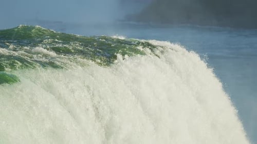 Close up of a waterfall