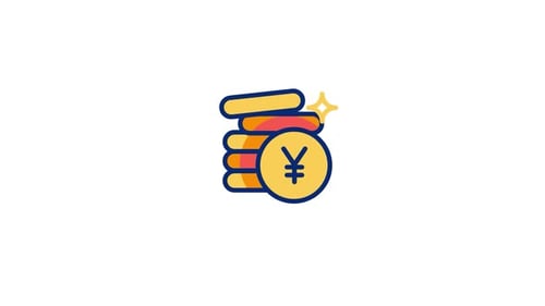 Animiertes Yuan-Symbol