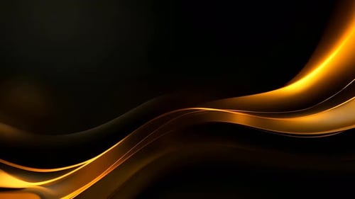 Elegant Flowing Golden Waves Abstract Background