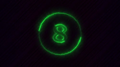 Neon Green Energy Digital Countdown Timer