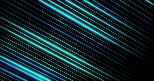 Abstract Neon Blue Diagonal Lines Moving Motion Background