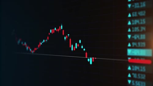 Börsenökonomischer Graph mit Diagrammen, Geschäfts- und Finanzkonzepten und Berichten