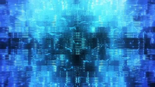 Animated Abstract Digital Light Ripple Loop Background