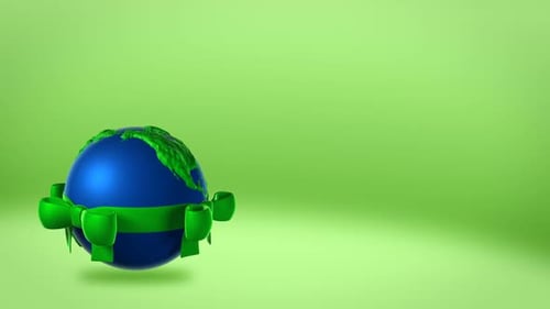 Globe With Christmas Bow