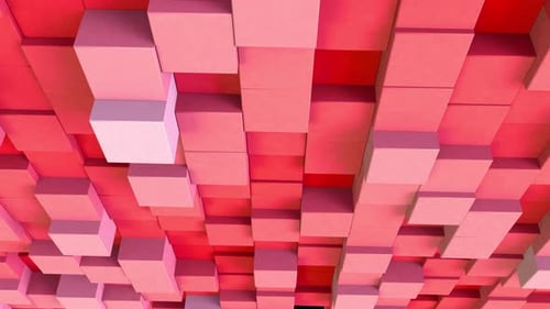 Moderner Würfelhintergrund Rot V2