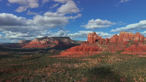 Red Rock State Park Sedona, mountain range formation. Nature desert landscape, Arizona, Wild West US