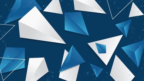 Dynamic Geometric Triangle Motion Background