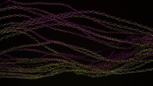 Abstract background with tangled chains