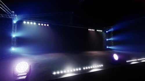 Dynamic Stage Lights Animation for Concerts and Events