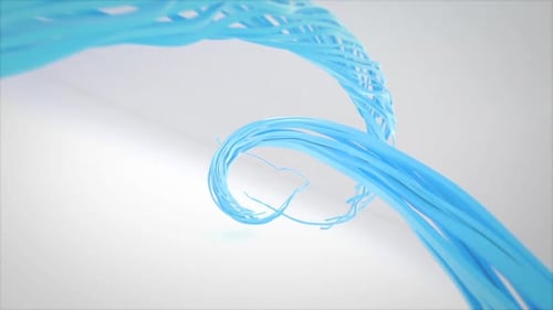 Fluid Blue Lines Abstract Reveal Animation