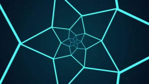 Tunnel à mailles laser au néon 4K 4