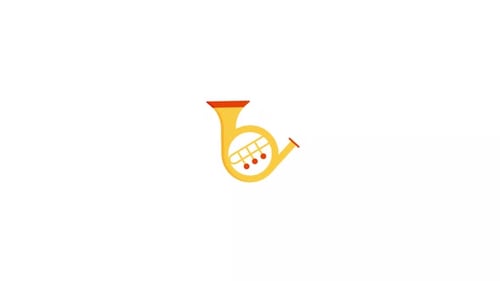 French Horn Icon Animation