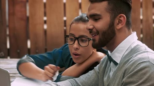Medium of Friends and Education, Group of University Students Studying