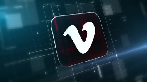 Futuristic Digital Grid Logo Reveal Intro