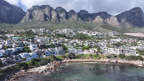 Camps Bay Beach At Cape Town In Western Cape South Africa.
