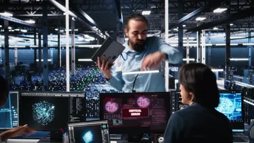 System Administrators in Data Center Struggle with Computer Bugs While Using AI