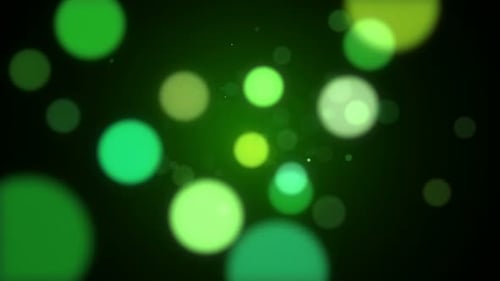 Green Particle Background