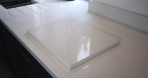 Fresh Baked Rolls Placed on Kitchen Counter