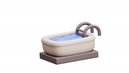 3D Animation Of Hotel Swimming Pool