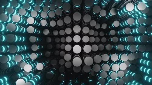 Blue Clapanss Equalizer Vj Loop Background Animation 4K