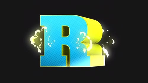 Retro Comic Book Logo Reveal