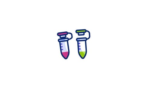 Animated Science Lab Test Tubes Opening and Closing