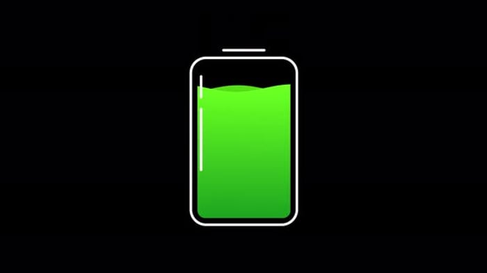 Animated Battery Power Indicator with Fluid Fill, Miscellaneous Motion ...