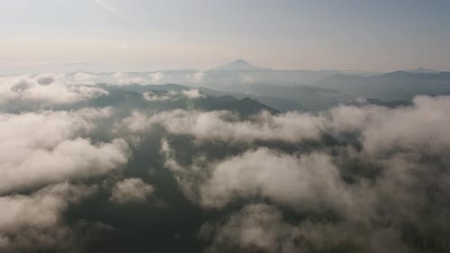 Oregon Circa-2019. Aerial View of Forest and Wilderness Area in Oregon