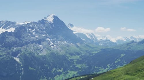 Bernese Alps seen from the top of Grindelwald First