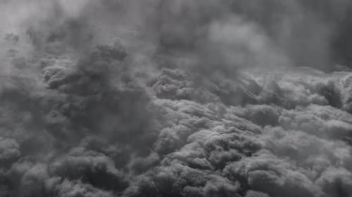 Aerial View of a Turbulent Cloudscape