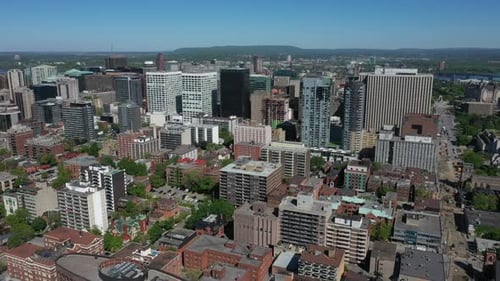Canadian City - Ottawa city skyline aerial