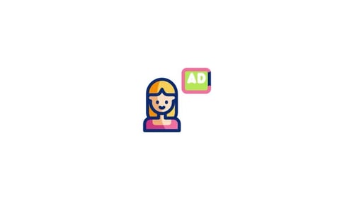 Animiertes Contentcreator-Symbol