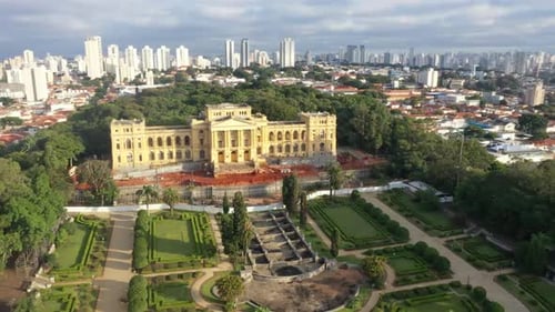 Captura por Drone: o museu da história do Brasil está localizado na Universidade de São Paulo e se chama