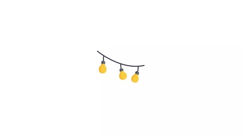Garland Lights Icon Animation