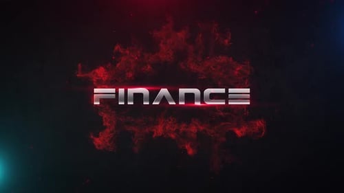 Energetic Metallic Text Reveal with Fiery Particles