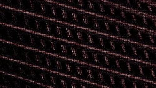 Retro-Bild mit bewegten 3D-Linien