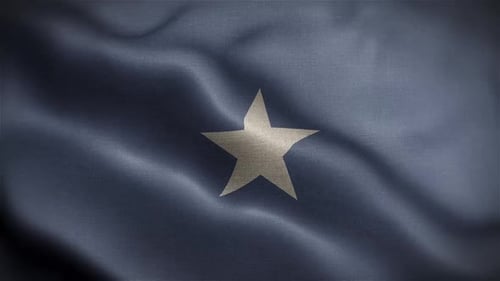 Waving Somalia Flag Realistic Seamless Loop
